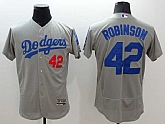 Los Angeles Dodgers #42 Jackie Robinson Gray 2016 Flexbase Authentic Collection Stitched Jersey,baseball caps,new era cap wholesale,wholesale hats